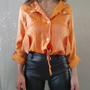 Orange blouse